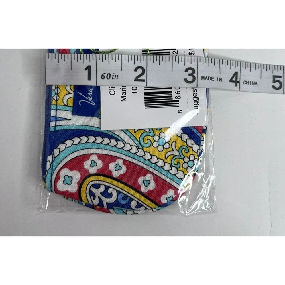 Vera Bradley Clip Zip ID in Marina Paisley 10336-141 (Still in Cellophane) NEW